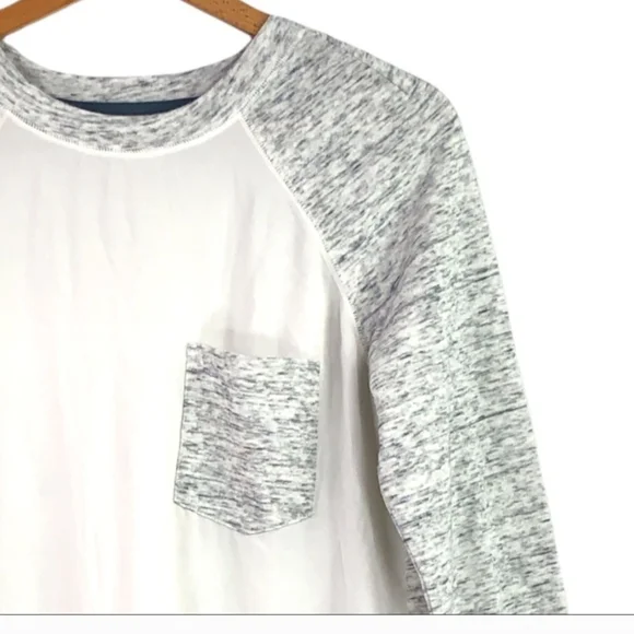 Lou & Grey Heathered Sweatshirt with Navy Trim - Picture 2 of 3